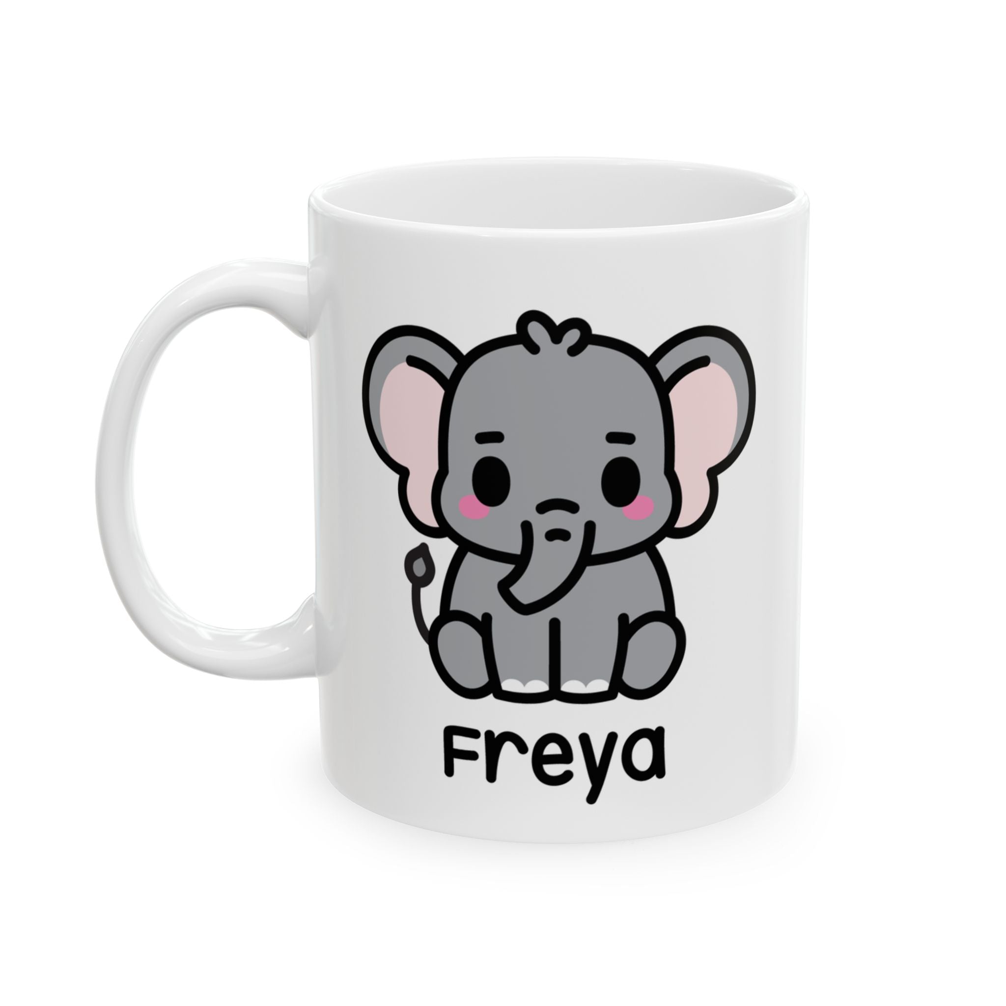 Cute Baby Elephant - Personalised Coffee Mug