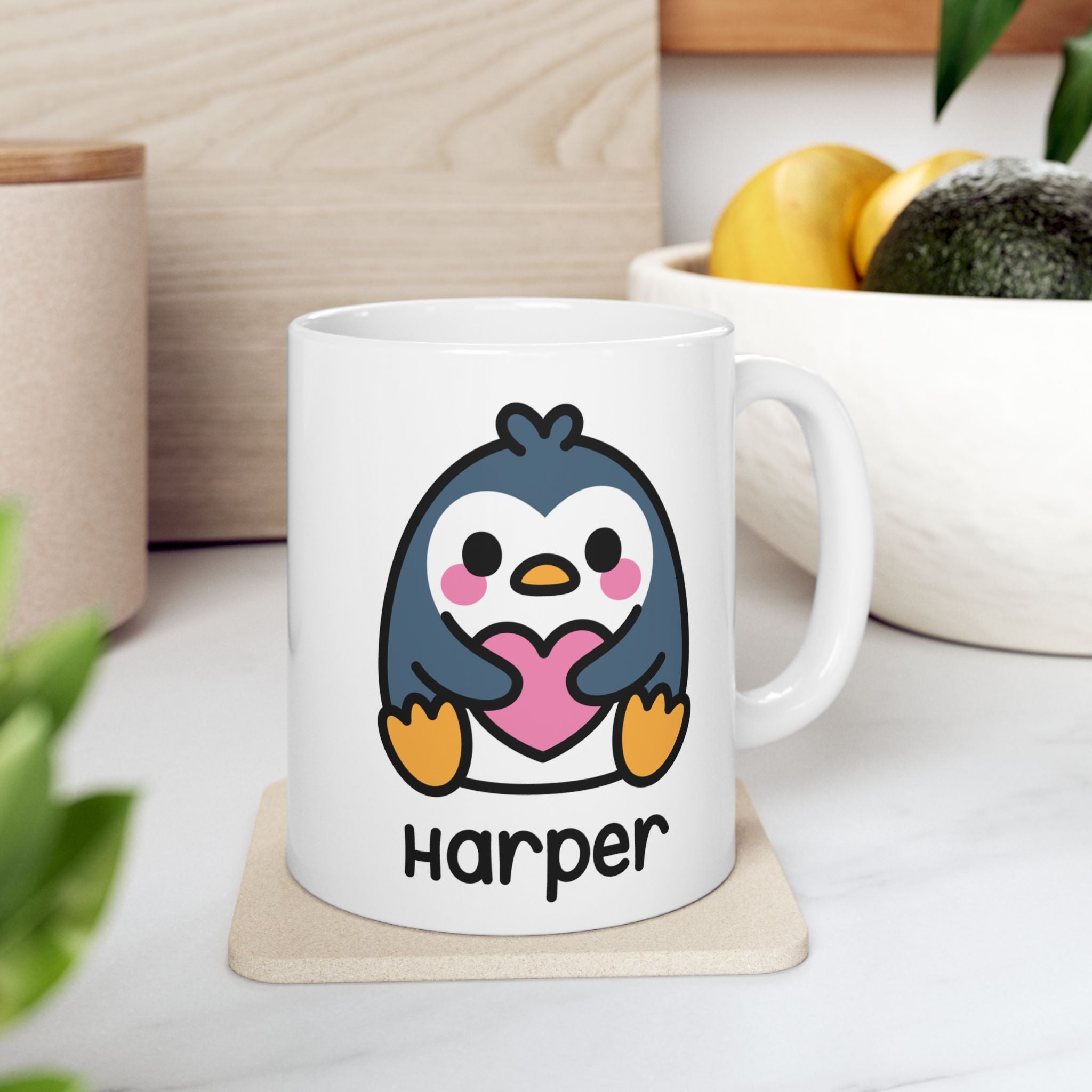 Cute Baby Penguin - Personalised Coffee Mug
