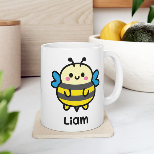 Cute Bumble Bee - Personalised Coffee Mug