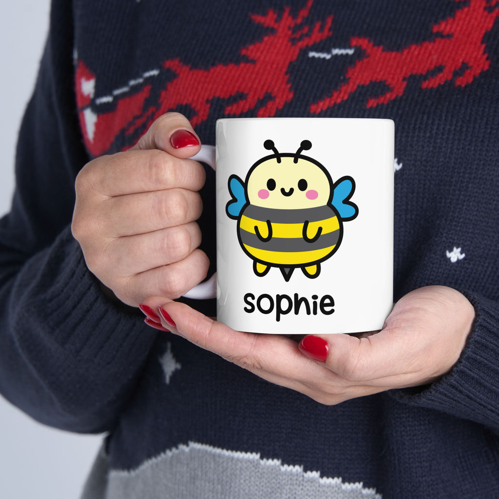 Cute Bumble Bee - Personalised Coffee Mug