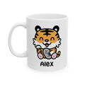 Cute Happy Tiger - Personalised Coffee Mug