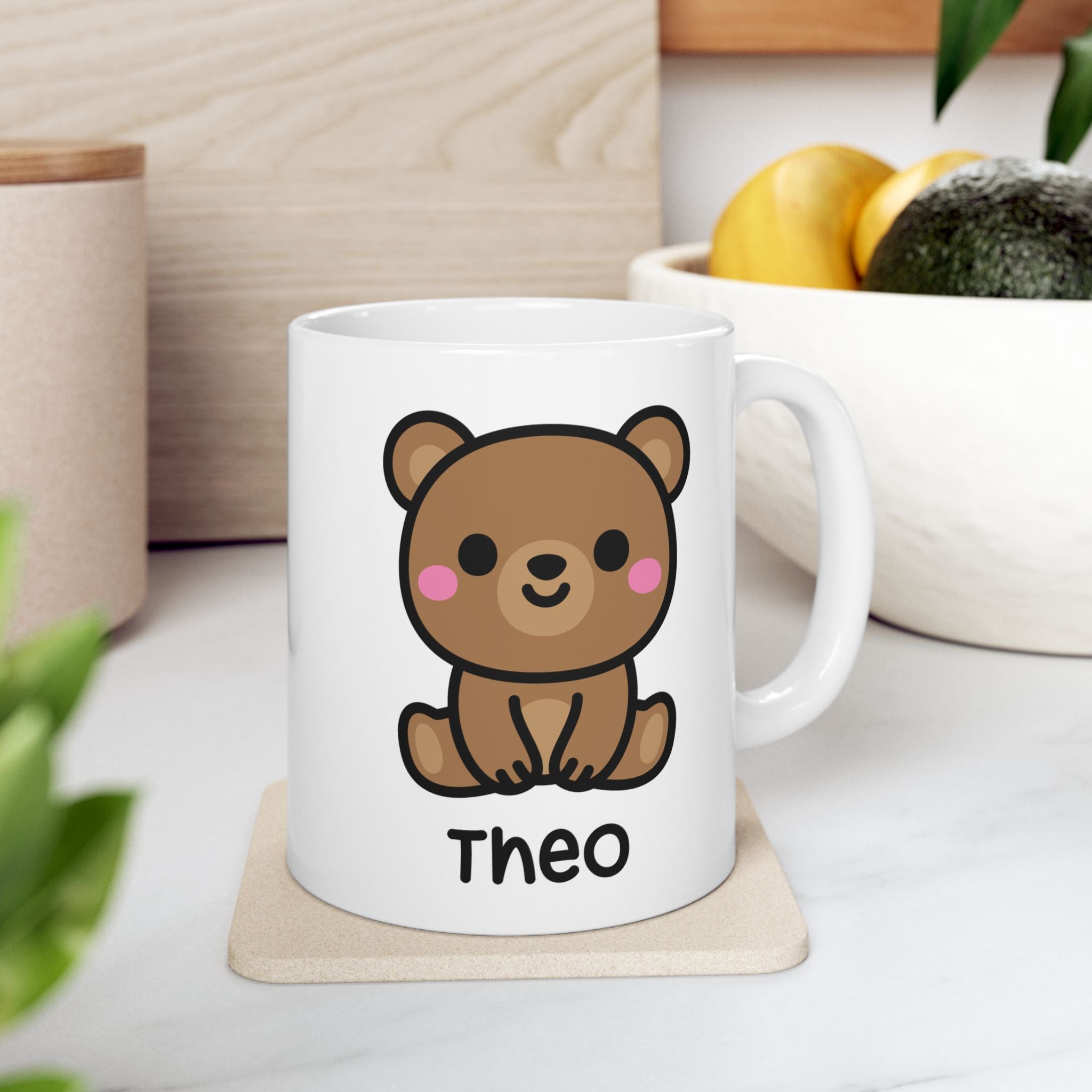 Cute Teddy Bear - 11oz Personalised Coffee Mug