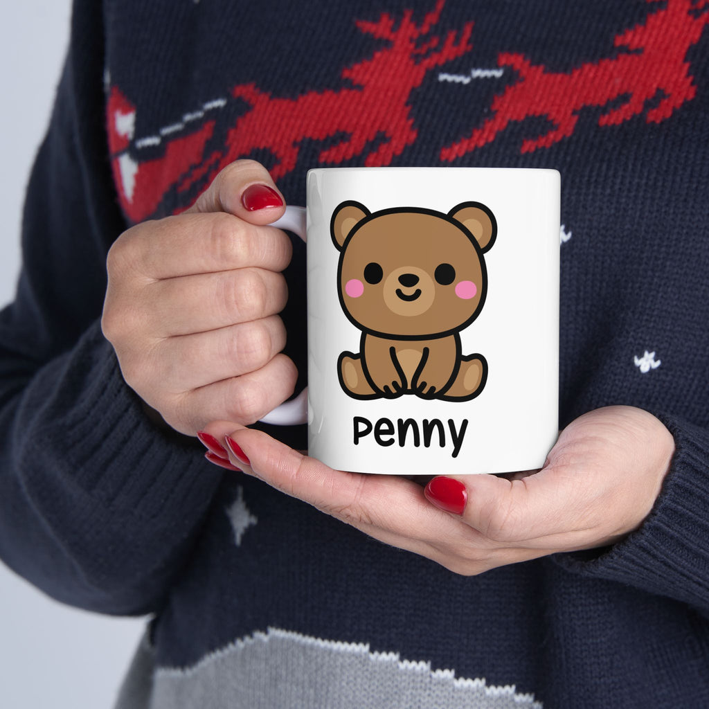 Cute Teddy Bear - 11oz Personalised Coffee Mug