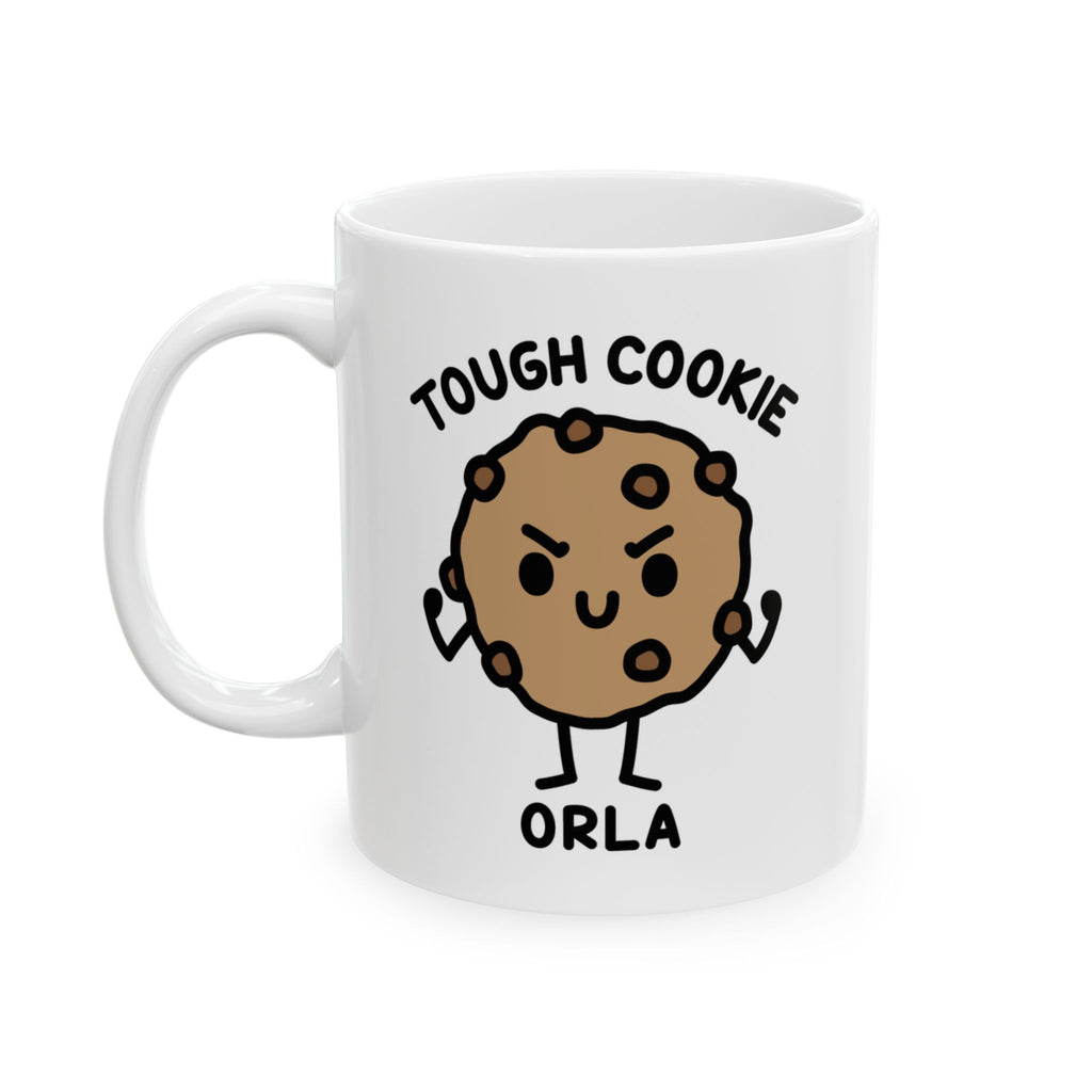 Cute Tough Cookie Custom Coffee Mug On White Background