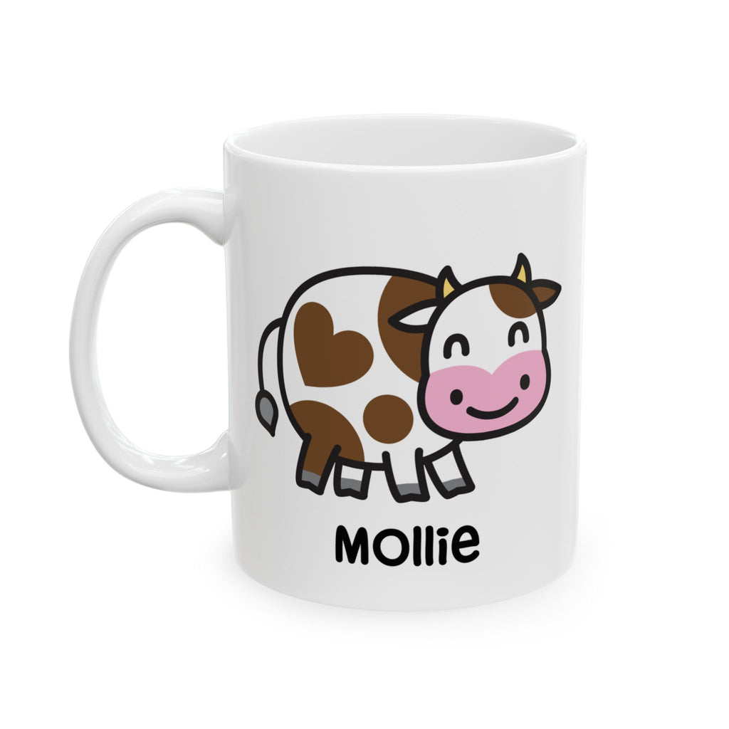 Cute Silly Cow - Personalised Coffee Mug