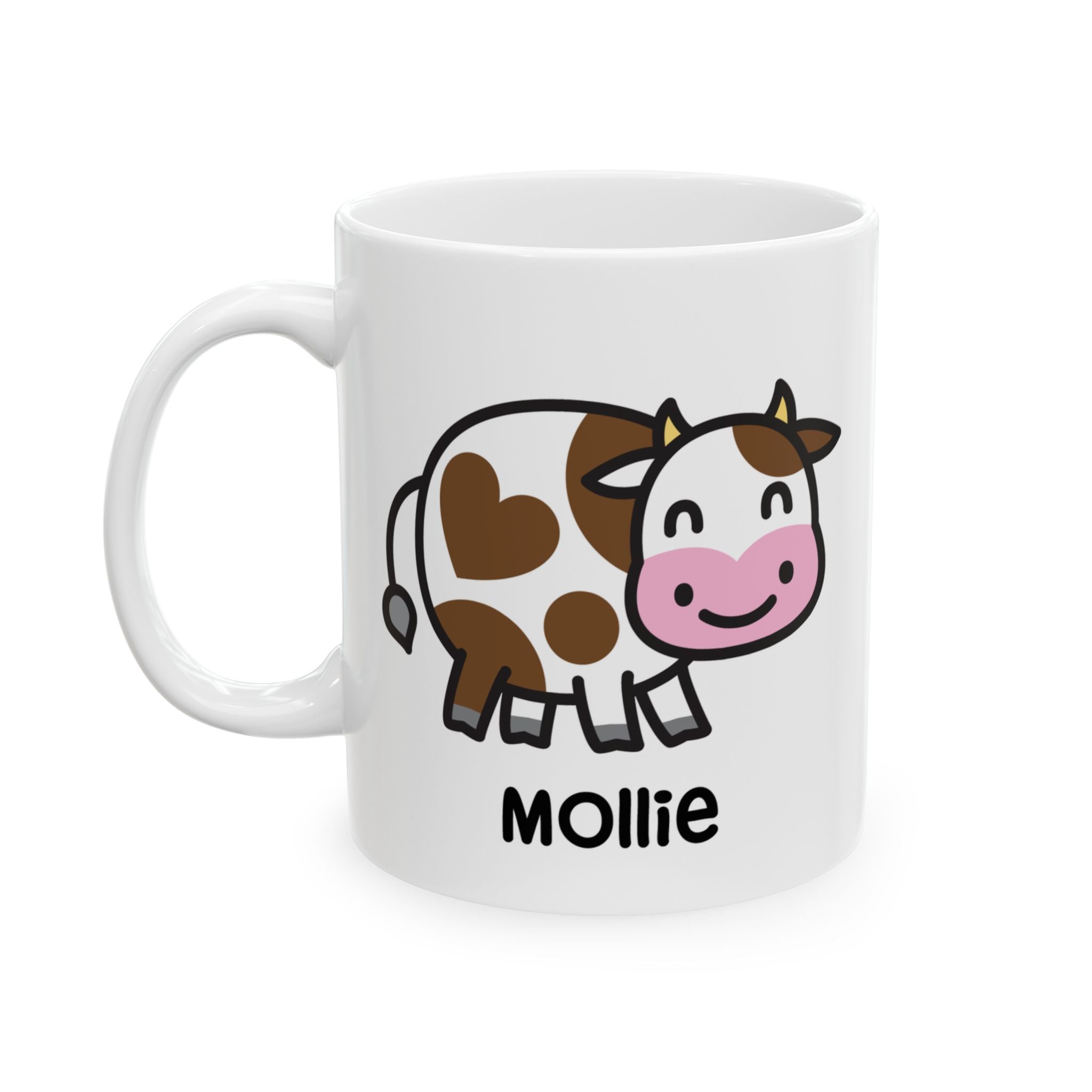 Cute Silly Cow - Personalised Coffee Mug