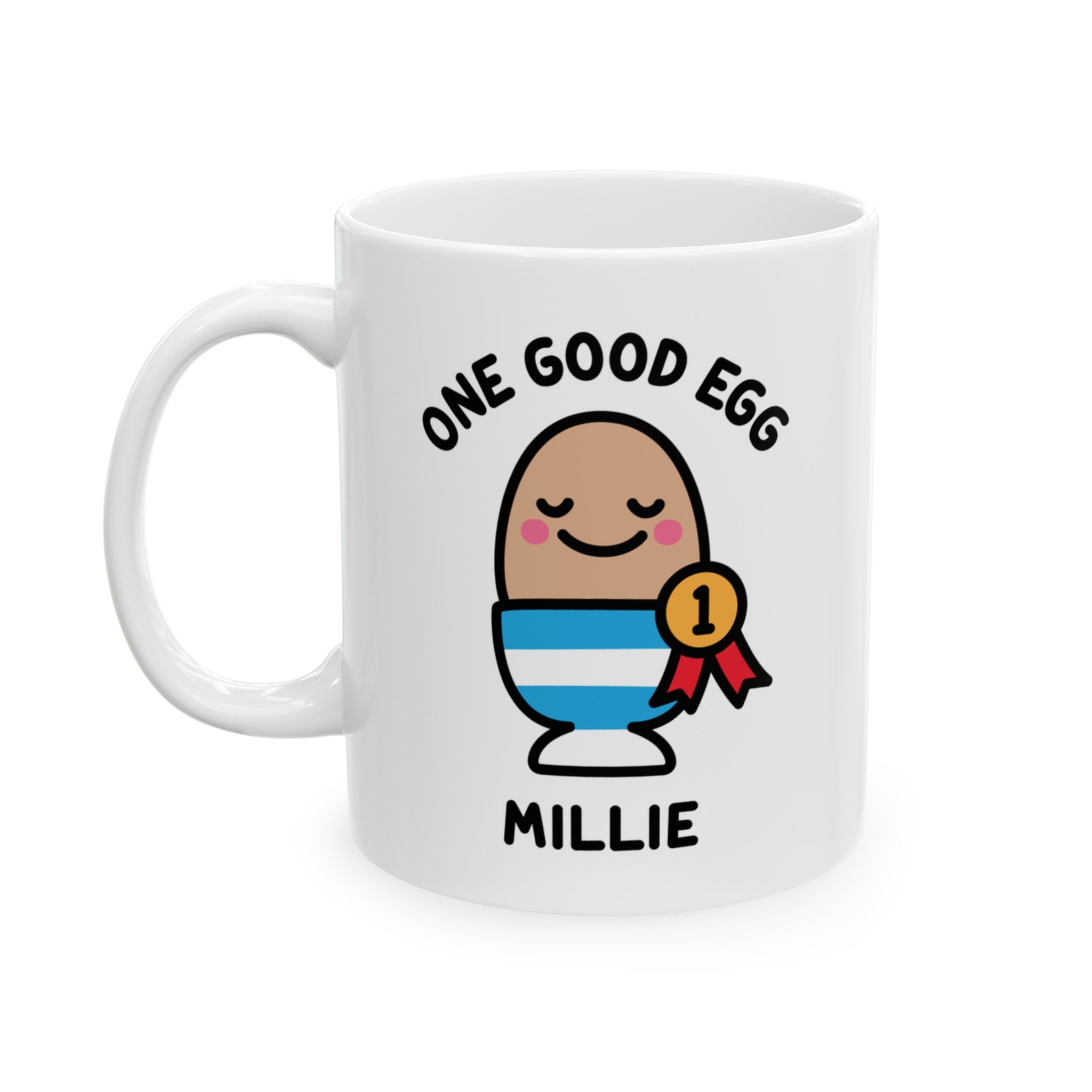 One Good Egg Custom Coffee Mug On White Background