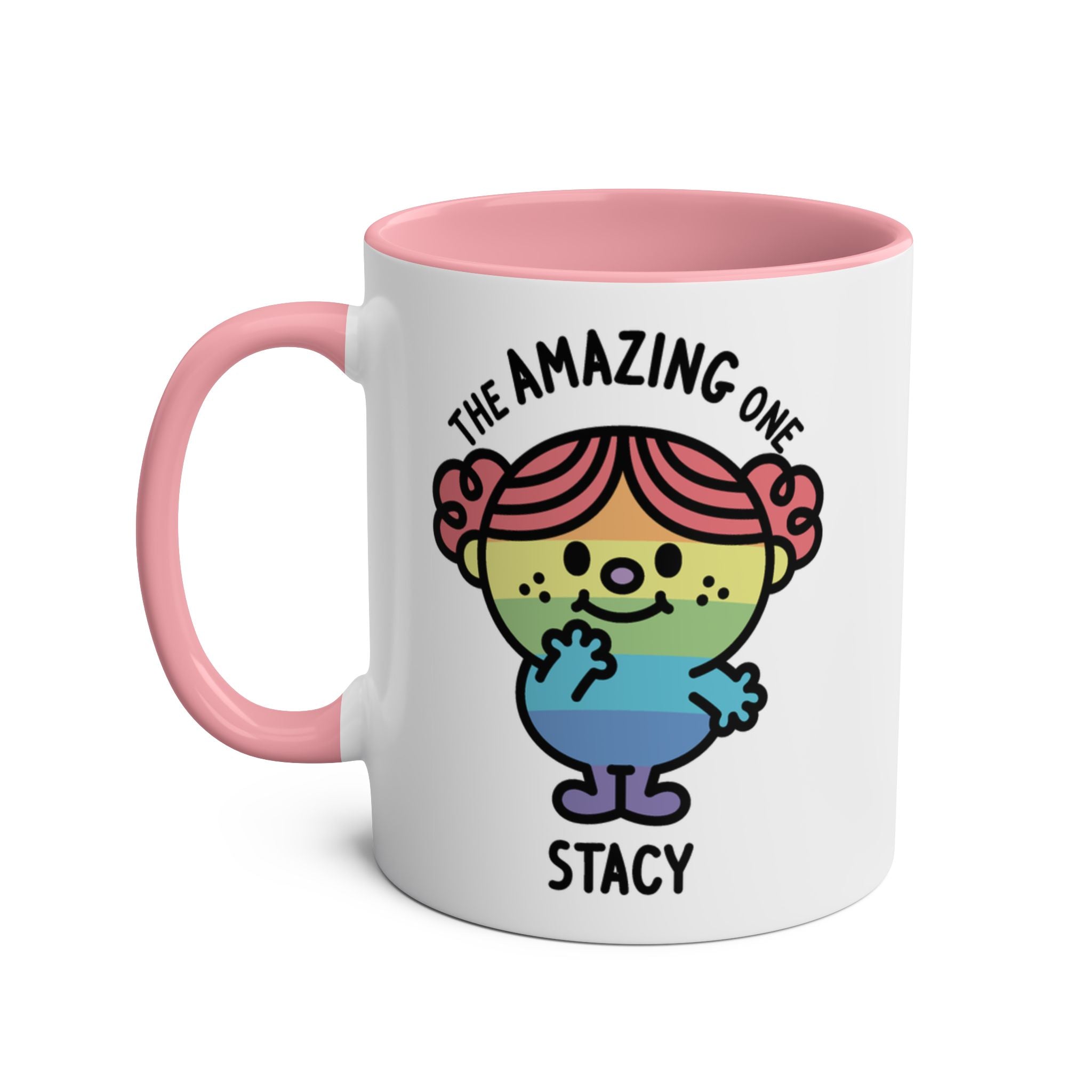 The Amazing One - 11oz Personalised Character Gift Mug Pink
