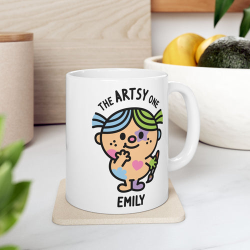 The Artsy One - 11oz Personalised Character Gift Mug Kitchen