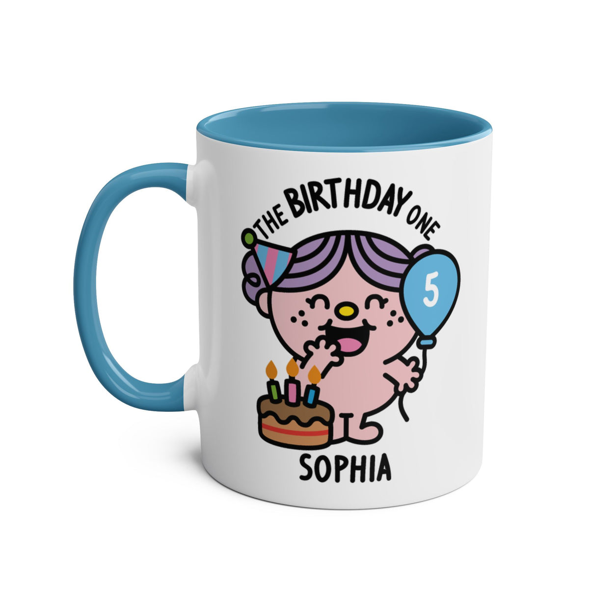 The Birthday One - Aesthetic Personalised Name Mug Blue