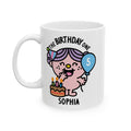 The Birthday One - Aesthetic Personalised Name Mug White