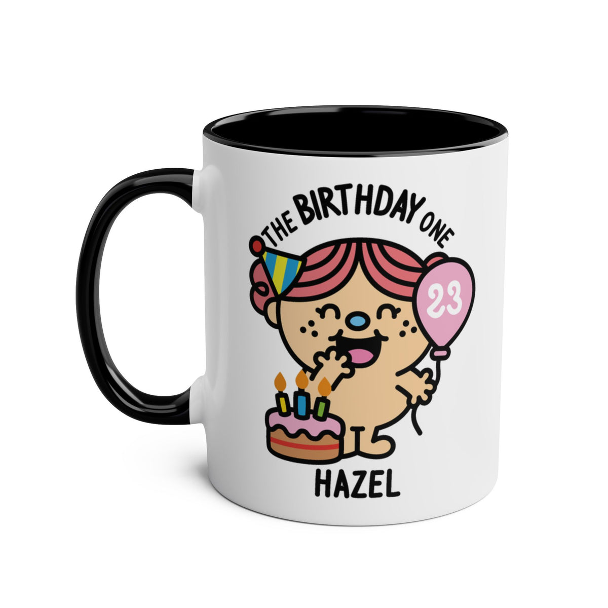 The Birthday One - Adorable Personalised Coffee Mug Black