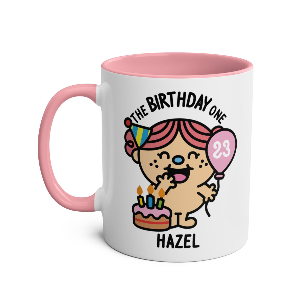 The Birthday One - Adorable Personalised Coffee Mug Pink