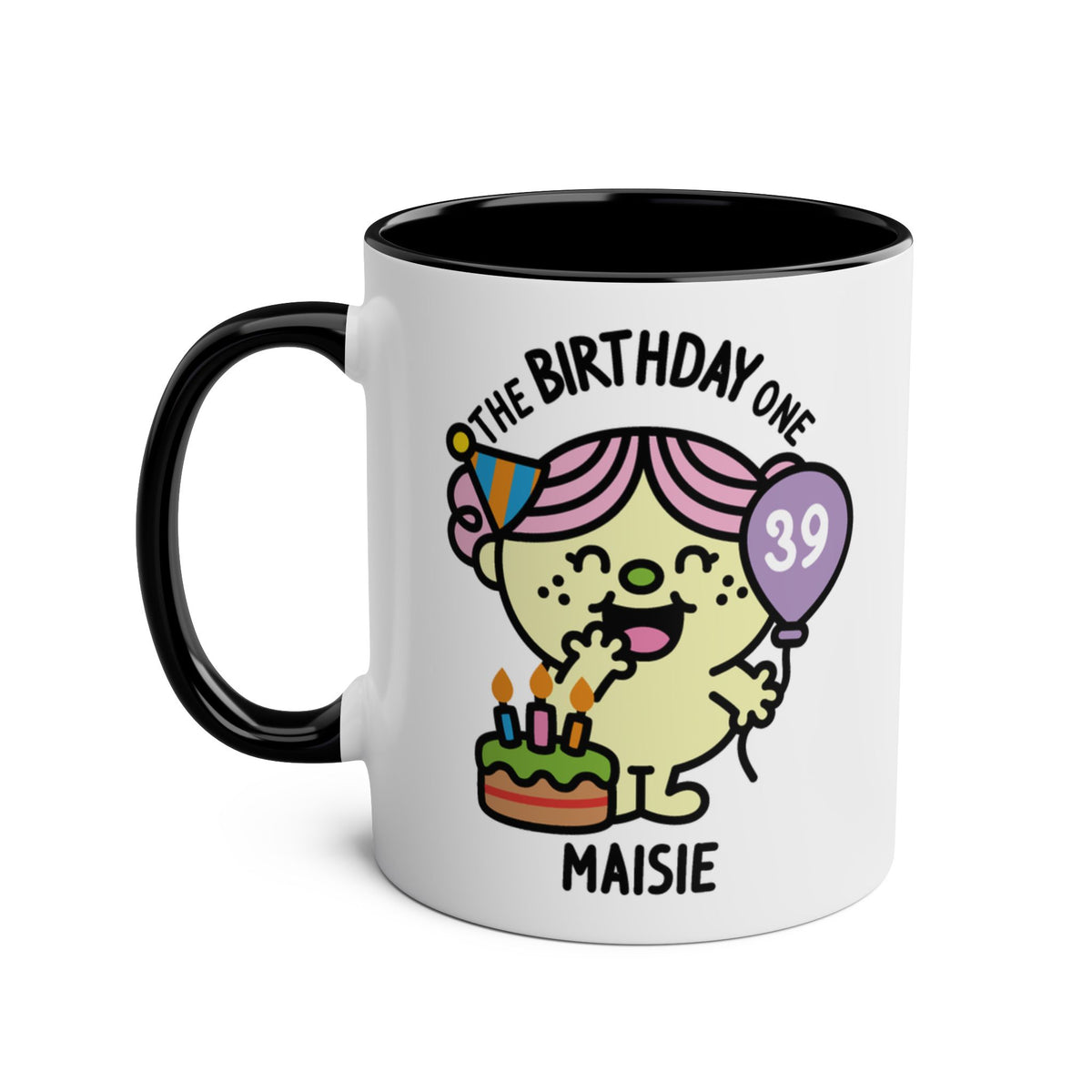 The Birthday One - Custom Name Coffee Mug Black Colour