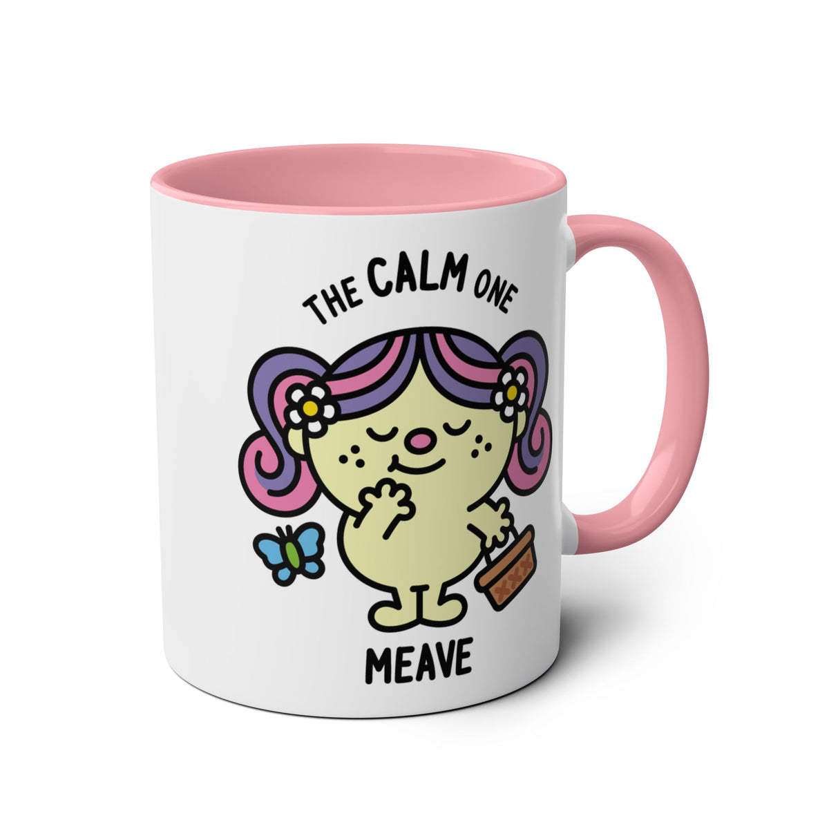 The Calm One - Adorable Personalised Coffee Mug Pink Accent