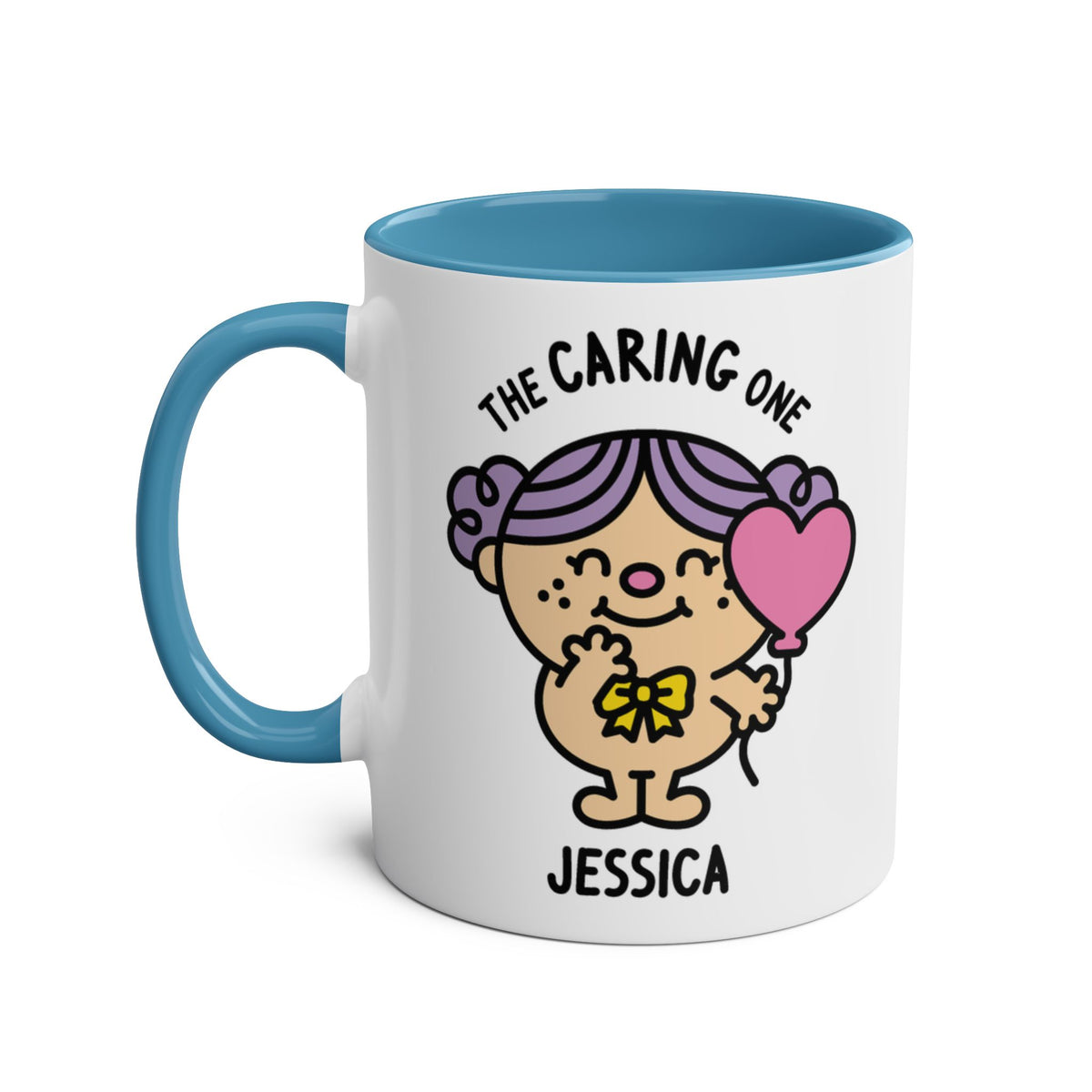 The Caring One - Adorable Personalised Coffee Mug Blue Colour