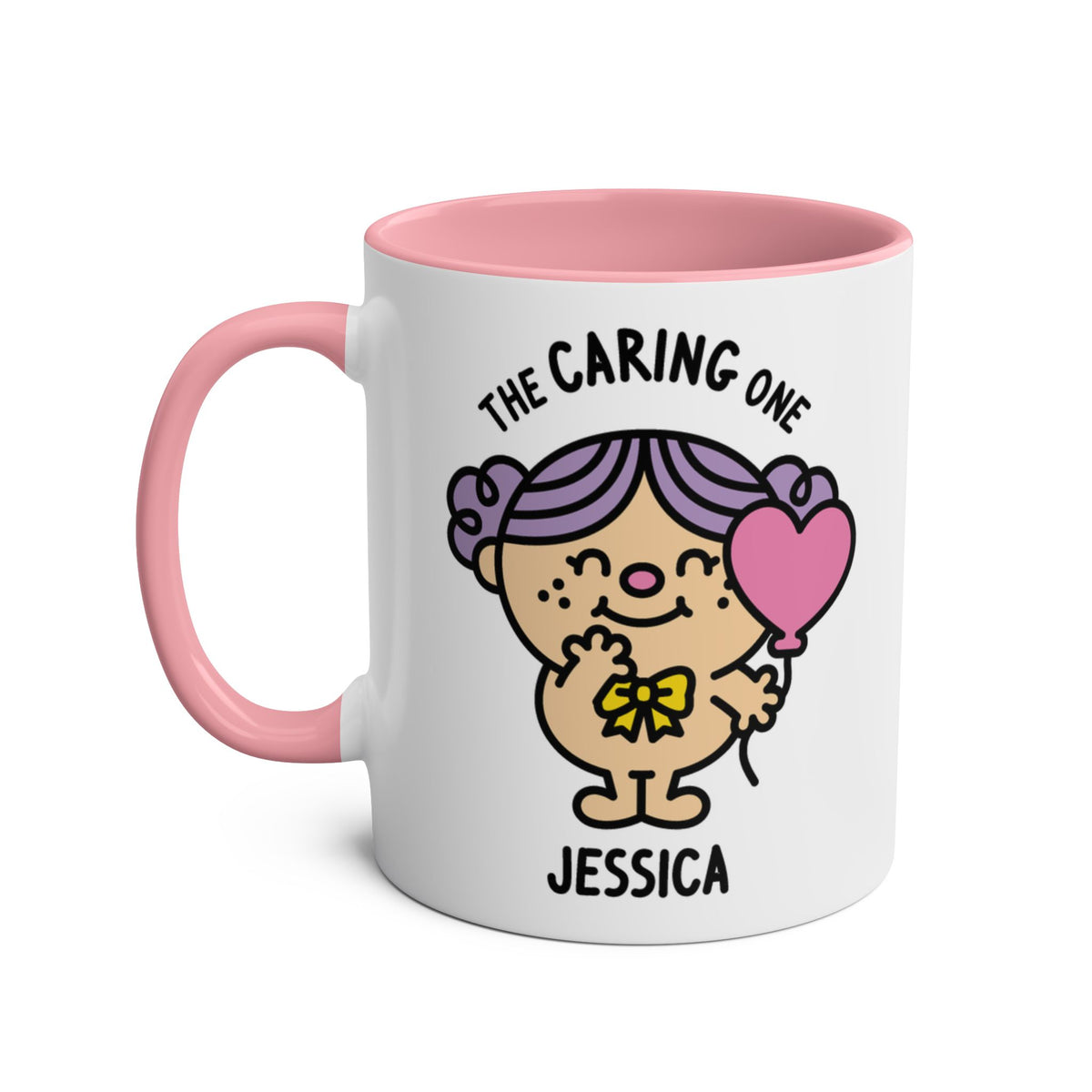The Caring One - Adorable Personalised Coffee Mug Pink Colour