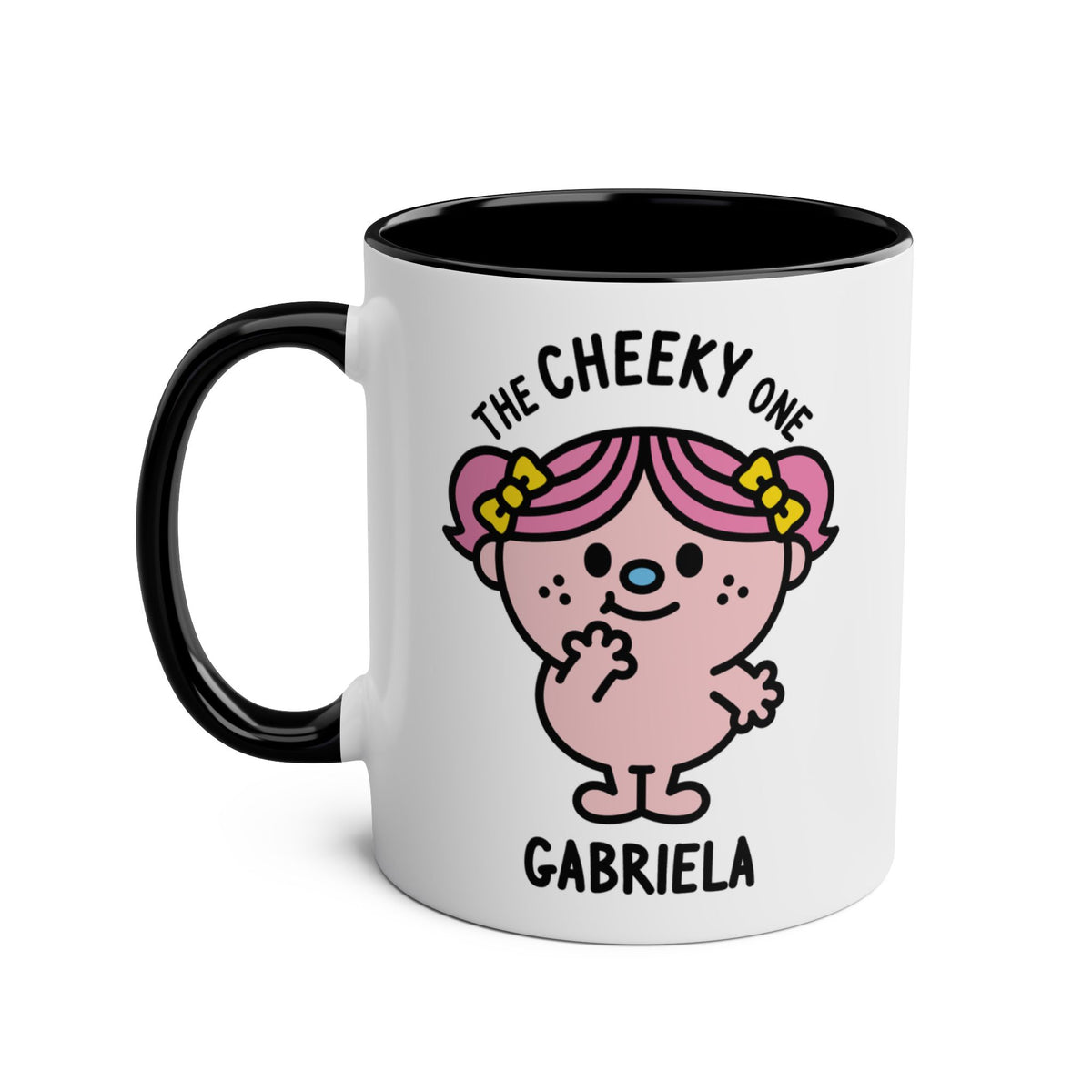 The Cheeky One - Adorable Personalised Coffee Mug Black Colour