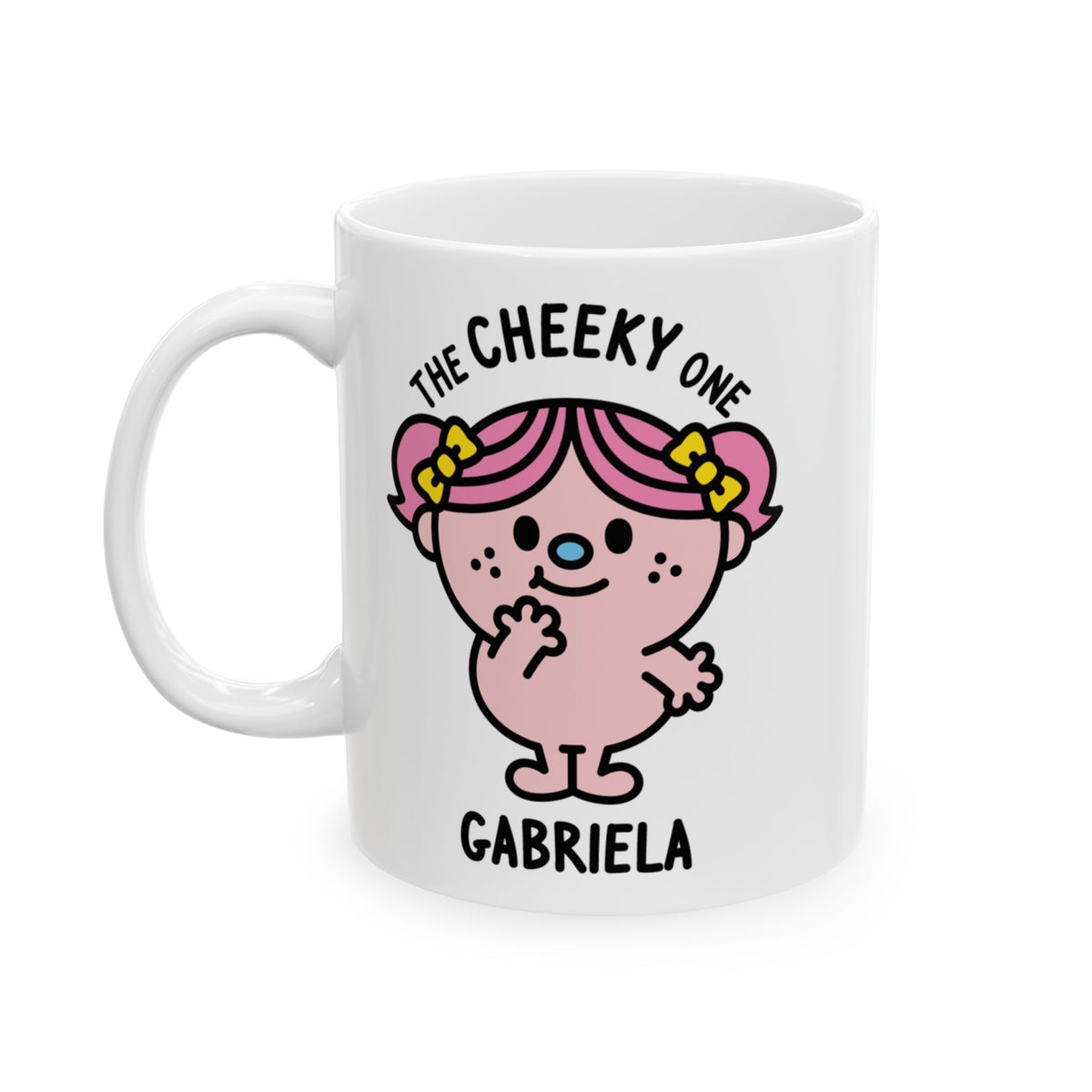 The Cheeky One - Adorable Personalised Coffee Mug White