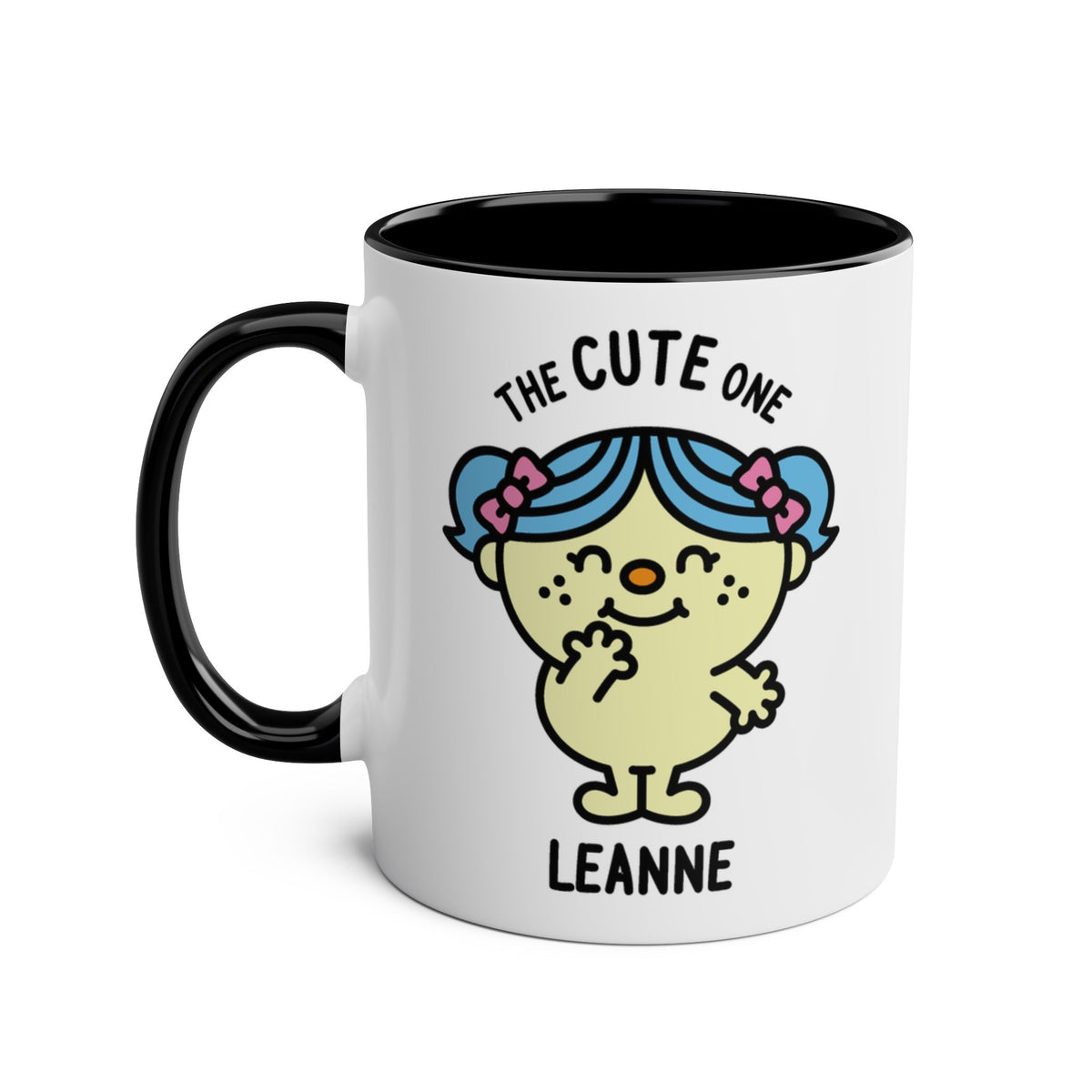 The Cute One - Adorable Personalised Coffee Mug Black Colour