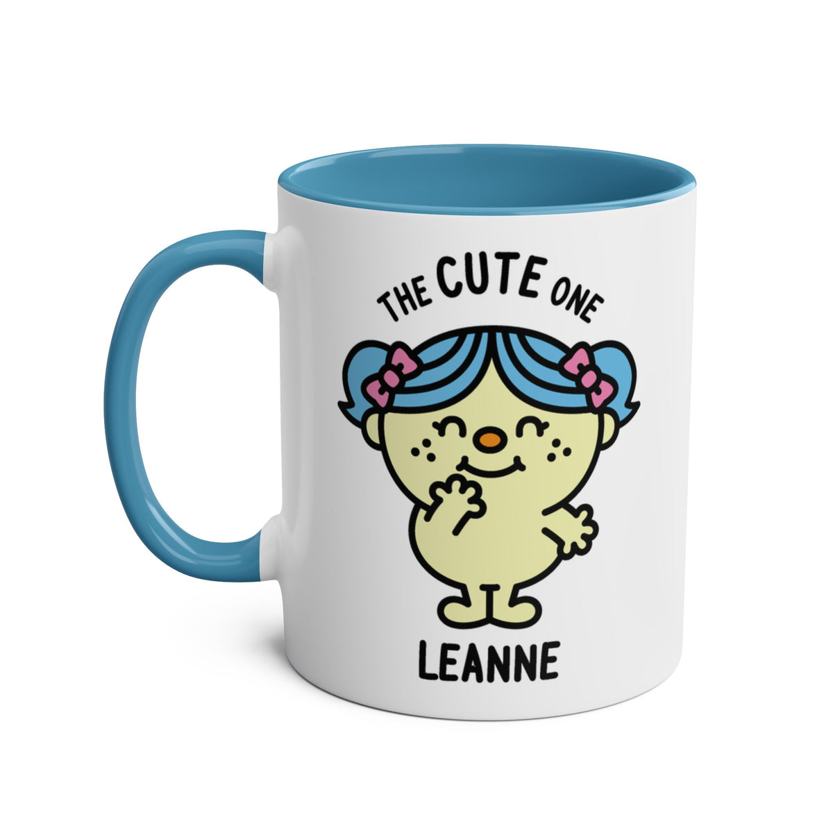 The Cute One - Adorable Personalised Coffee Mug Blue Colour