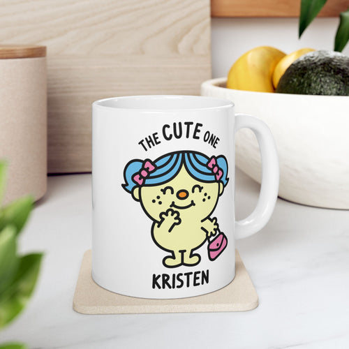 The Cute One - Adorable Personalised Coffee Mug In Kitchen