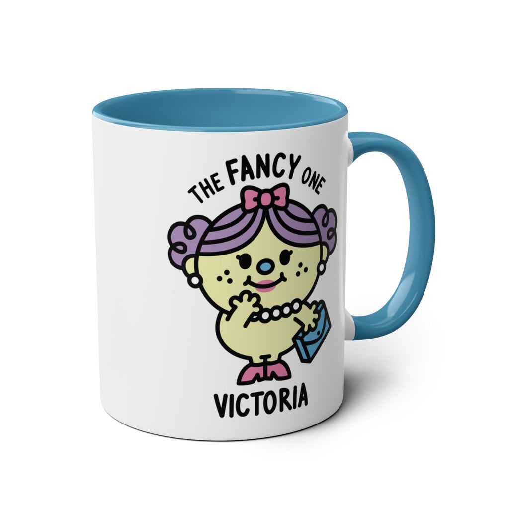 The Fancy One - Adorable Personalised Coffee Mug Blue Accent