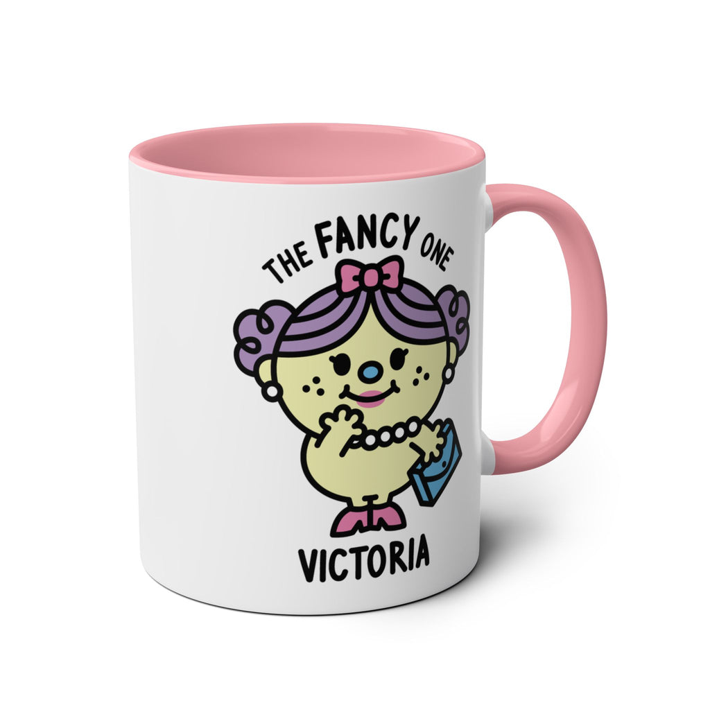 The Fancy One - Adorable Personalised Coffee Mug Pink Accent