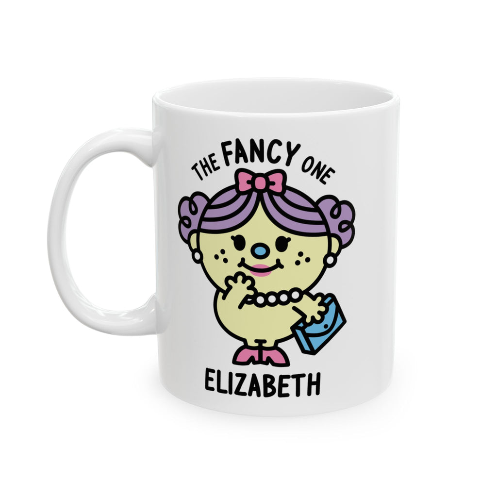 The Fancy One - Adorable Personalised Coffee Mug White