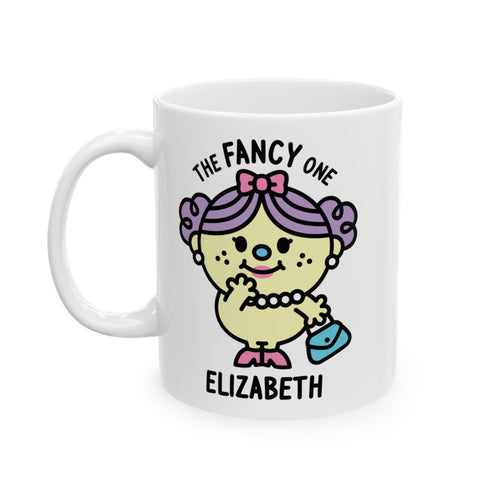 The Fancy One - Adorable Personalised Coffee Mug White