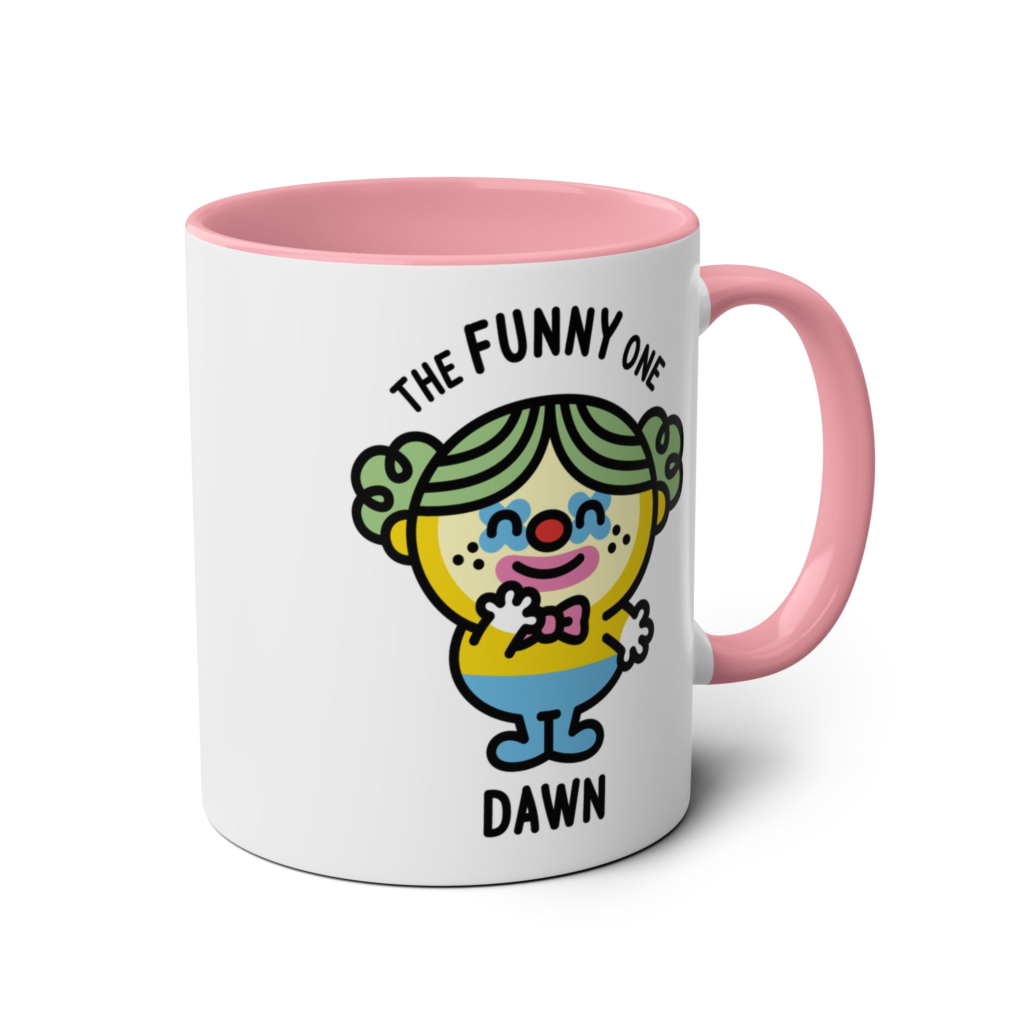 The Funny One - Adorable Personalised Coffee Mug Pink Accent