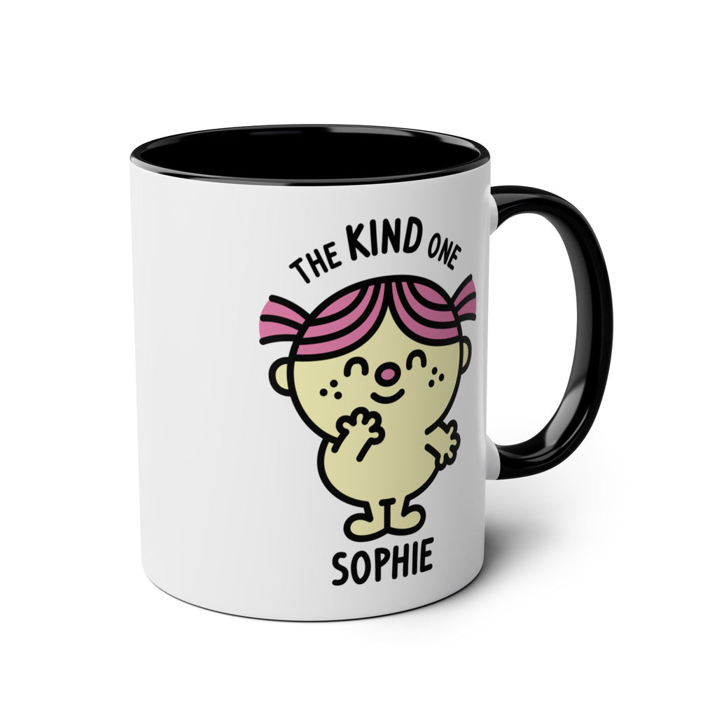 The Kind One - 11oz Personalised Character Gift Mug Black Accent