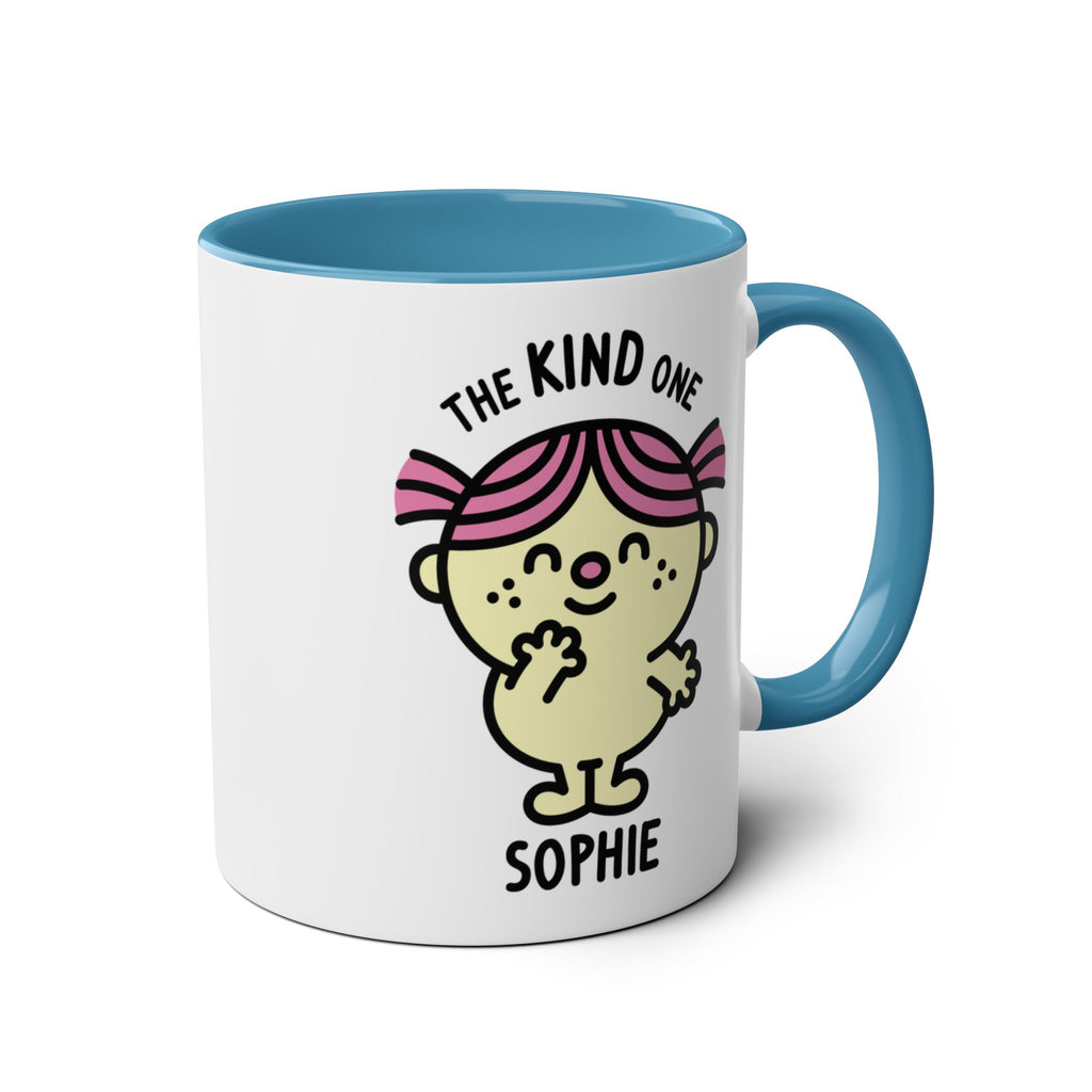 The Kind One - 11oz Personalised Character Gift Mug Blue Accent