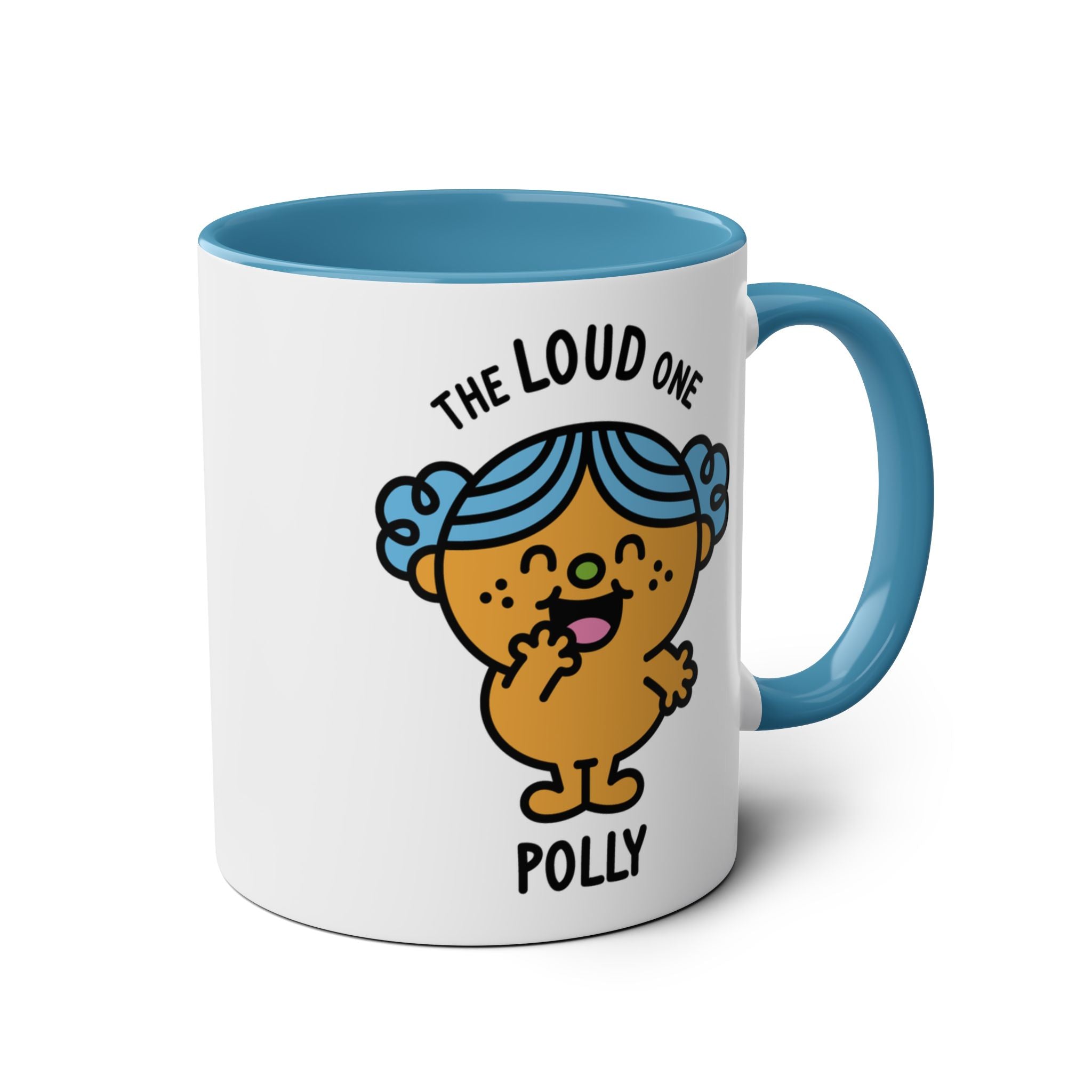 The Loud One - Adorable Personalised Coffee Mug Blue Accent