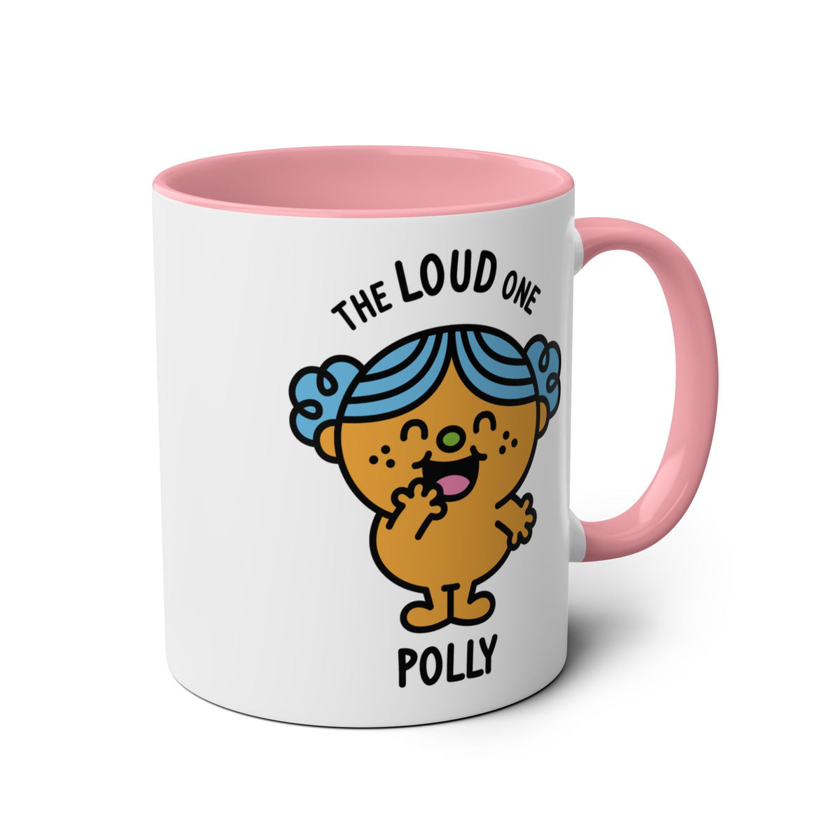 The Loud One - Adorable Personalised Coffee Mug Pink Accent