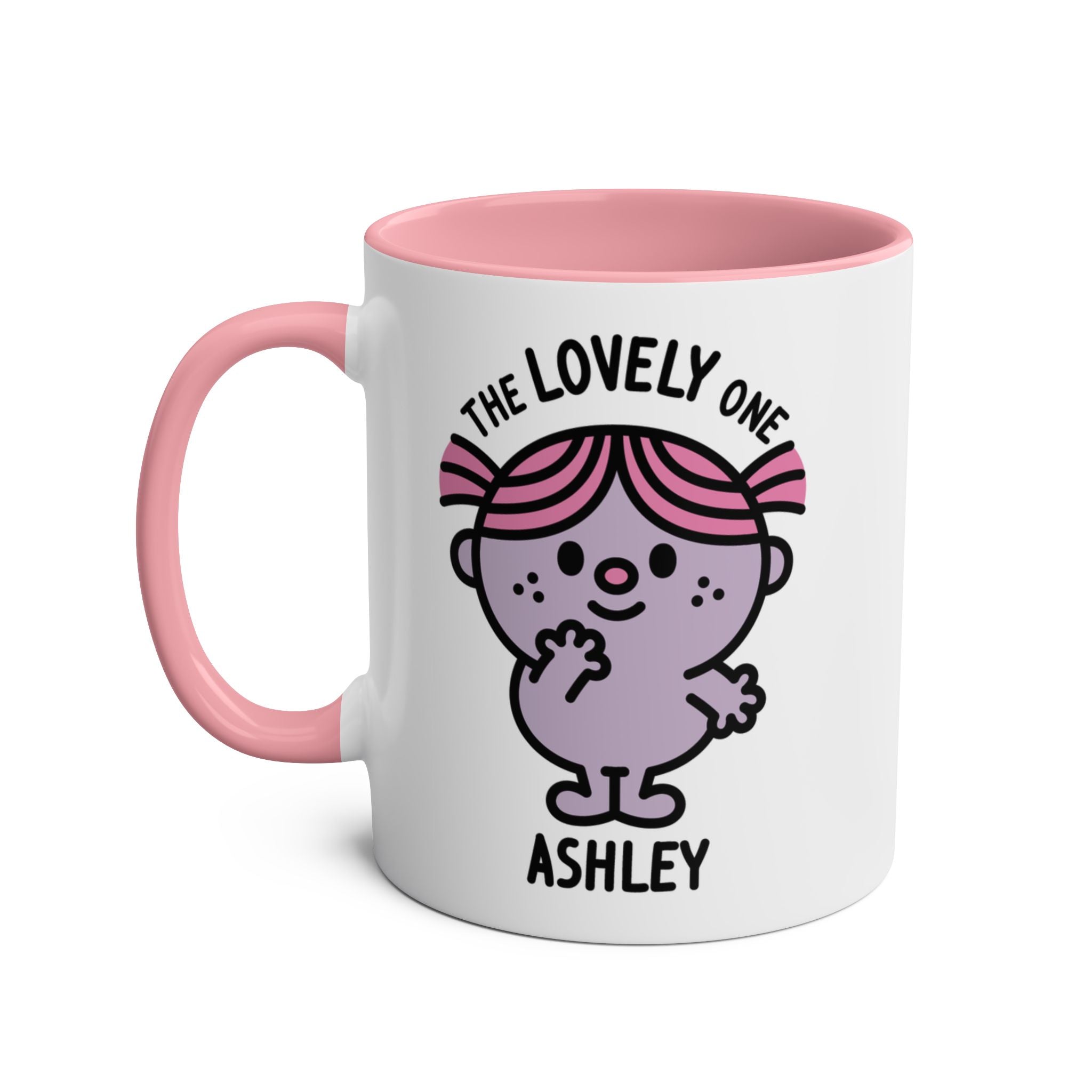 The Lovely One - 11oz Personalised Character Gift Mug Pink