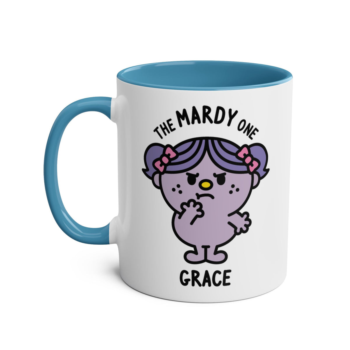 The Mardy One - Adorable Personalised Coffee Mug Blue Colour