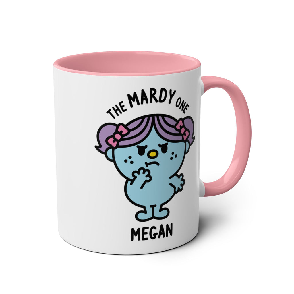 The Mardy One - Adorable Personalised Coffee Mug Pink Accent