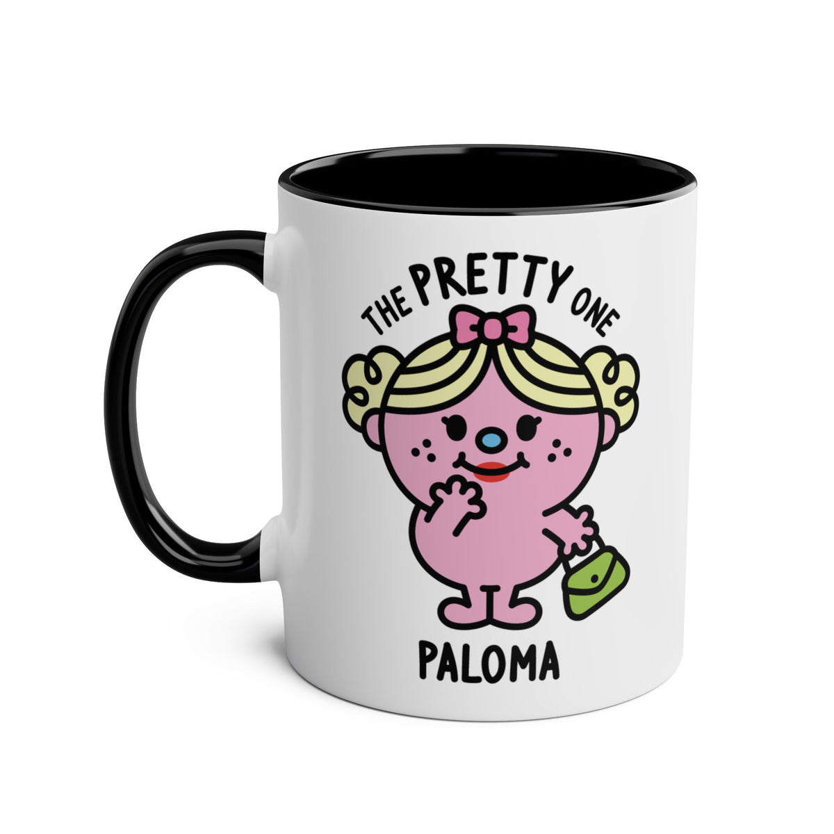 The Pretty One - Adorable Personalised Coffee Mug Black Colour