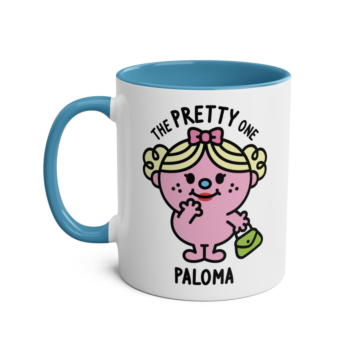 The Pretty One - Adorable Personalised Coffee Mug Blue Colour