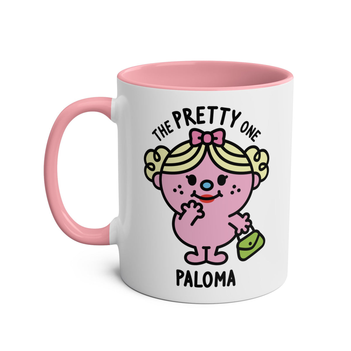 The Pretty One - Adorable Personalised Coffee Mug Pink Colour