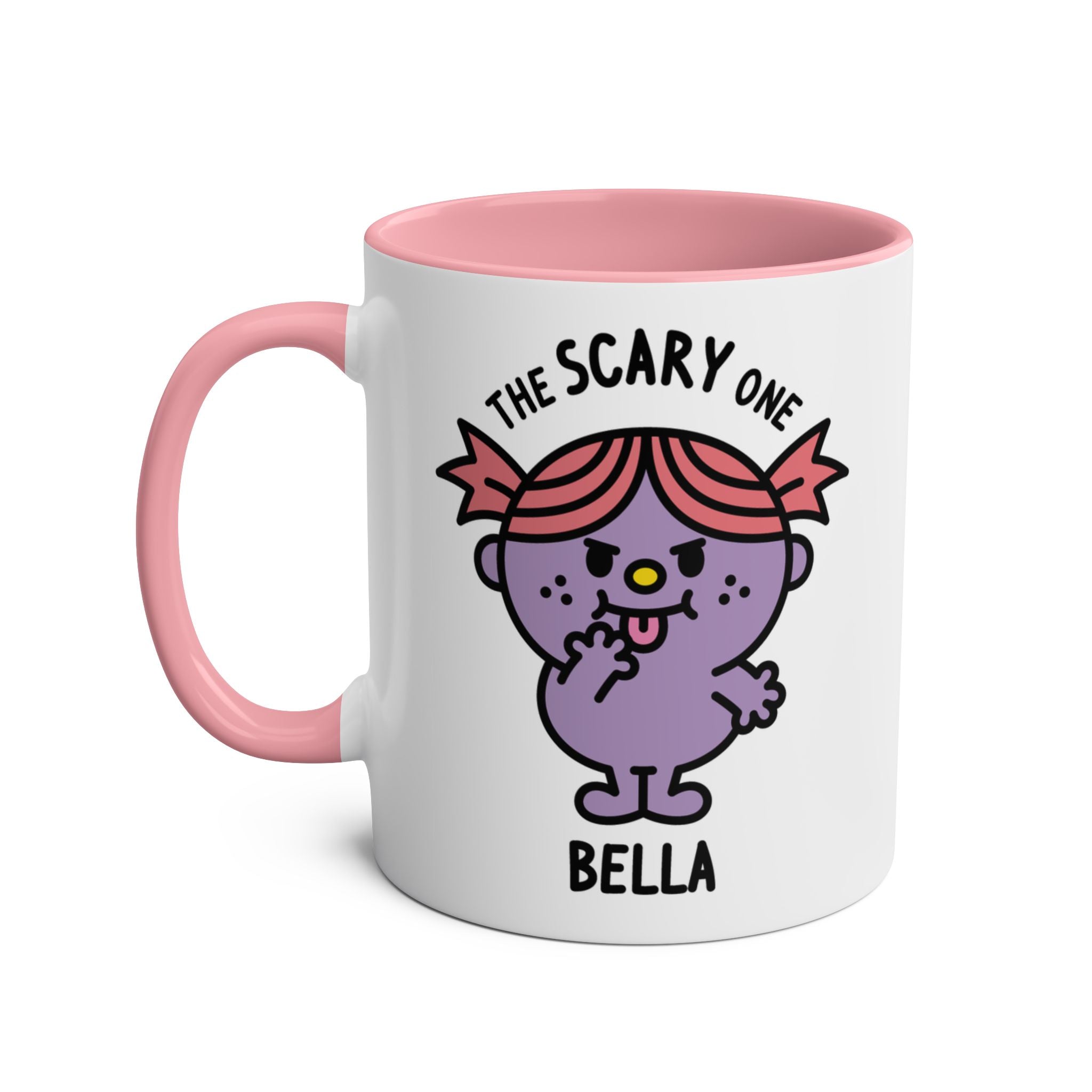 The Scary One - Adorable Personalised Coffee Mug Pink