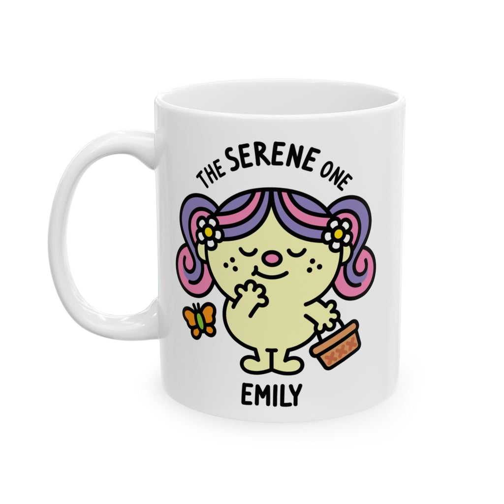 The Serene One - Adorable Personalised Coffee Mug White
