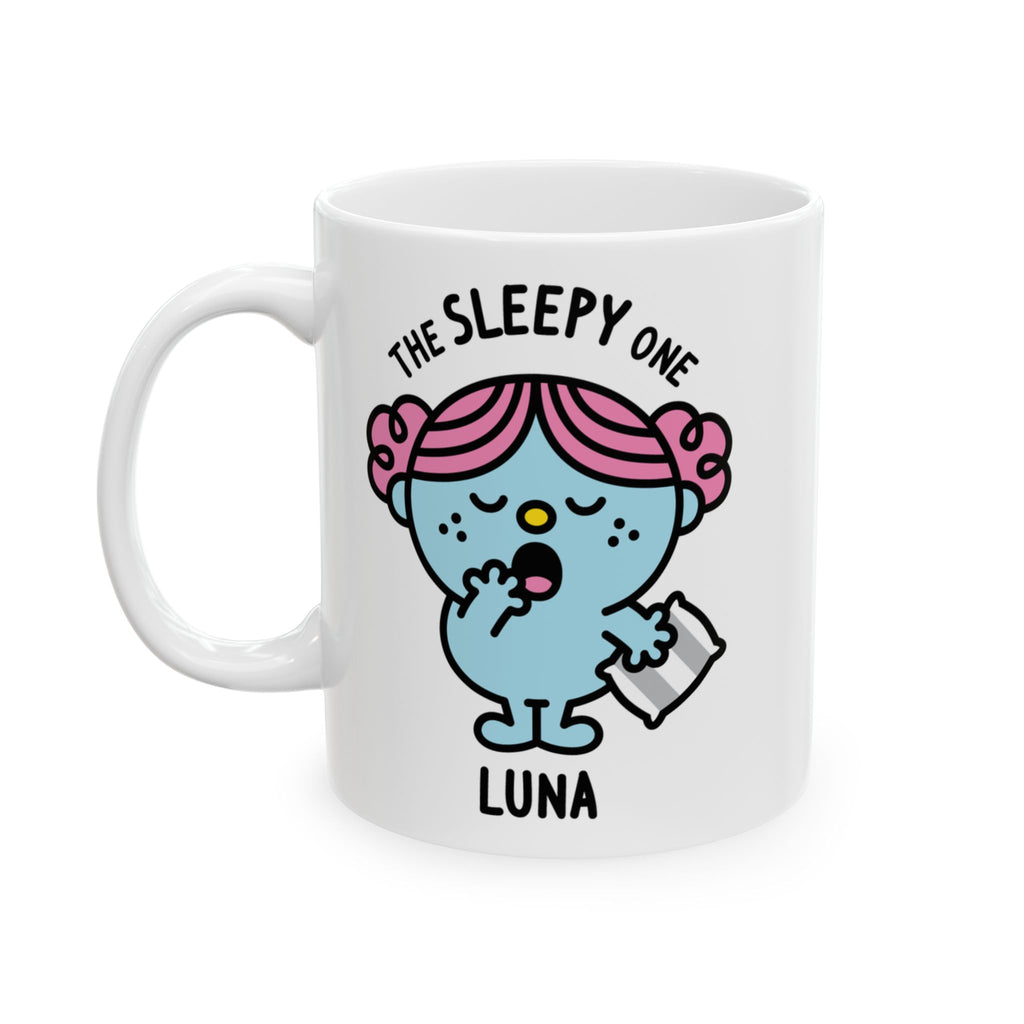 The Sleepy One - Adorable Personalised Coffee Mug White