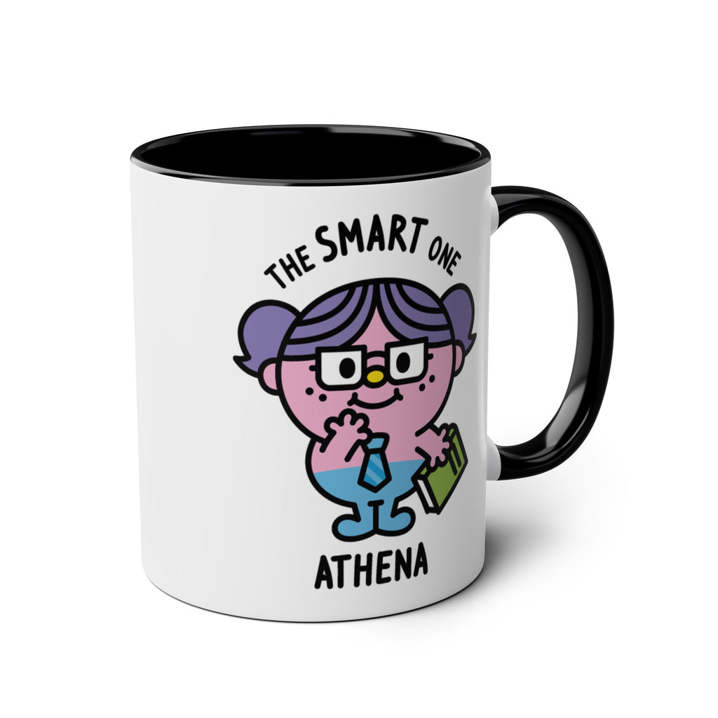 The Smart One - Adorable Personalised Coffee Mug Black Accent
