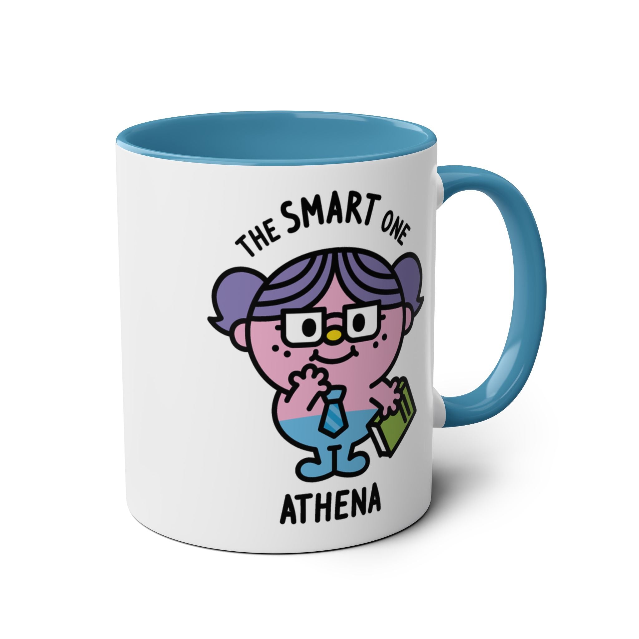 The Smart One - Adorable Personalised Coffee Mug Blue Accent