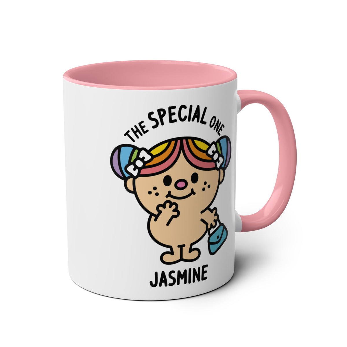 The Special One - Adorable Personalised Coffee Mug White Pink Accent