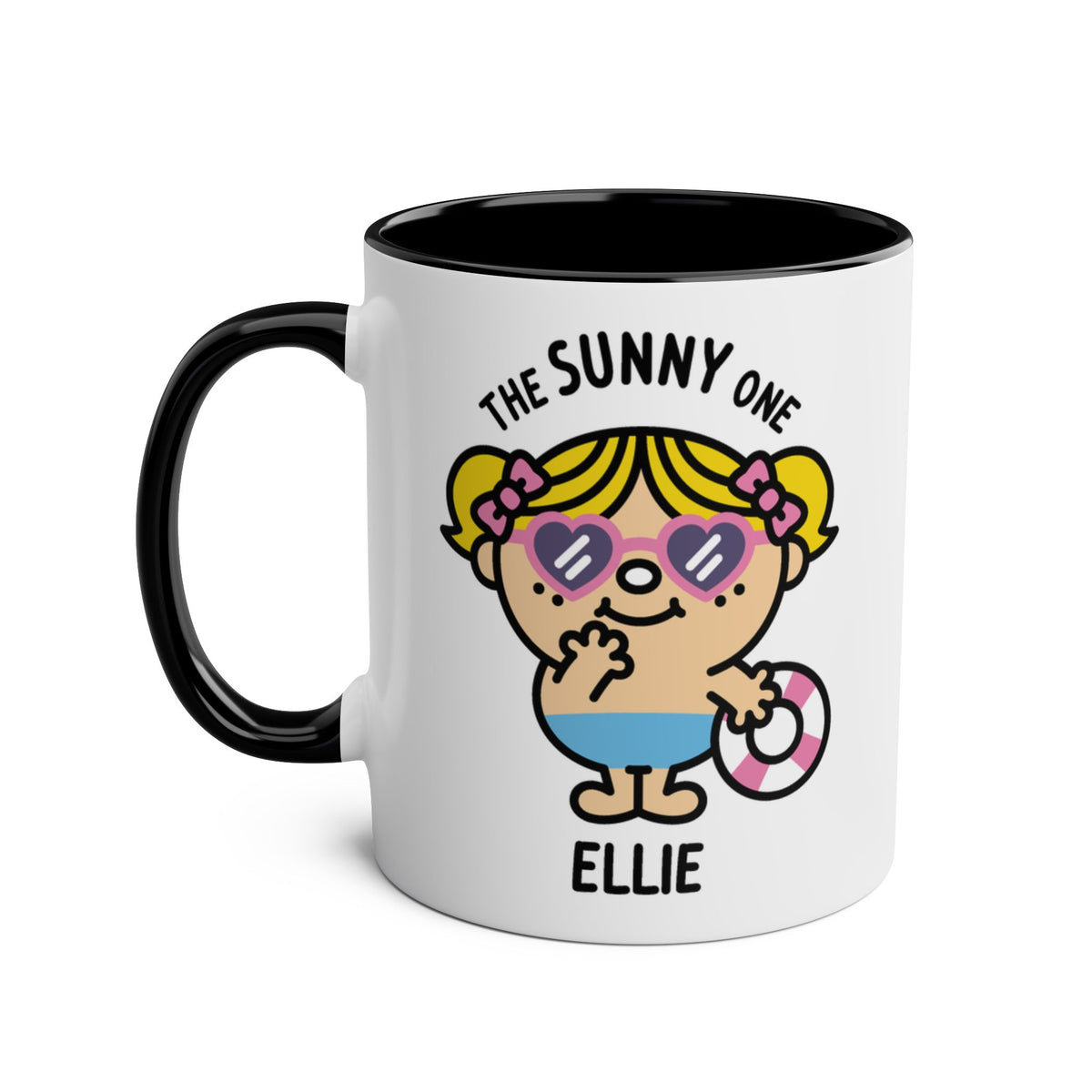 The Sunny One - Adorable Personalised Coffee Mug Black Colour