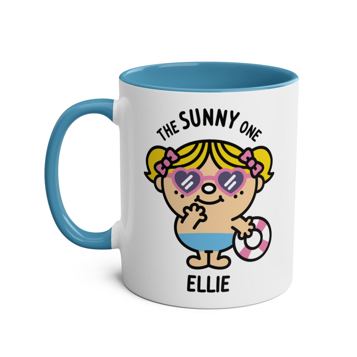 The Sunny One - Adorable Personalised Coffee Mug Blue Colour