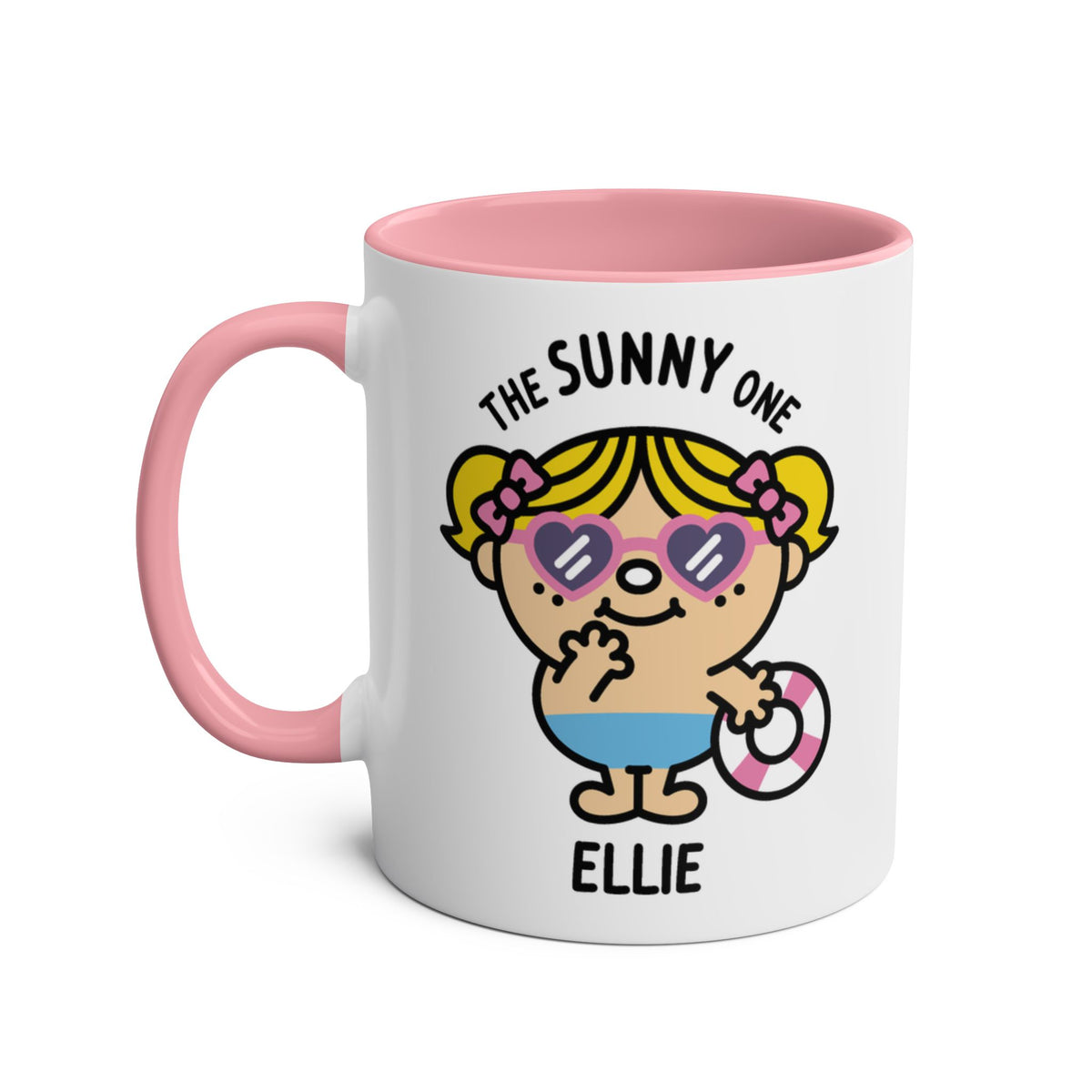 The Sunny One - Adorable Personalised Coffee Mug Pink Colour